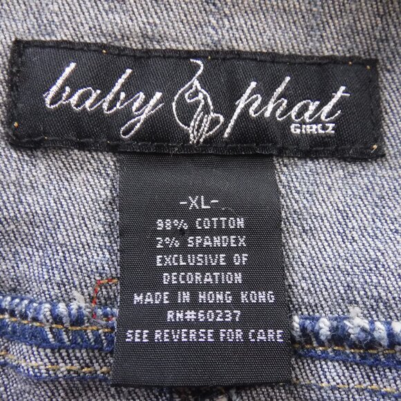 Baby Phat Car Racing jean dress size US X-Large - Picture 6 of 12